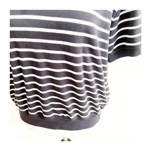 Hasting & Smith Vintage Short Sleeve Striped Sweater Women’s Size XL Black - Picture 9 of 9