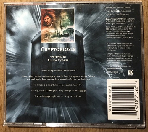 Doctor Who: Cryptobiosis Audiobook CD Colin Baker Nicola Bryant BBC TARDIS - Picture 2 of 2