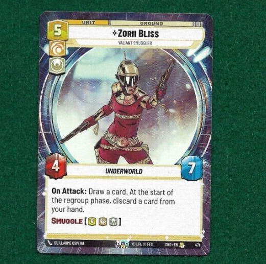 STAR WARS UNLIMITED ZORII BLISS #471 SHADOWS OF THE GALAXY-HYPERSPACE-RARE