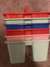 X6 Total School Supply Caddy w/Three Compartments Six Colors Lot