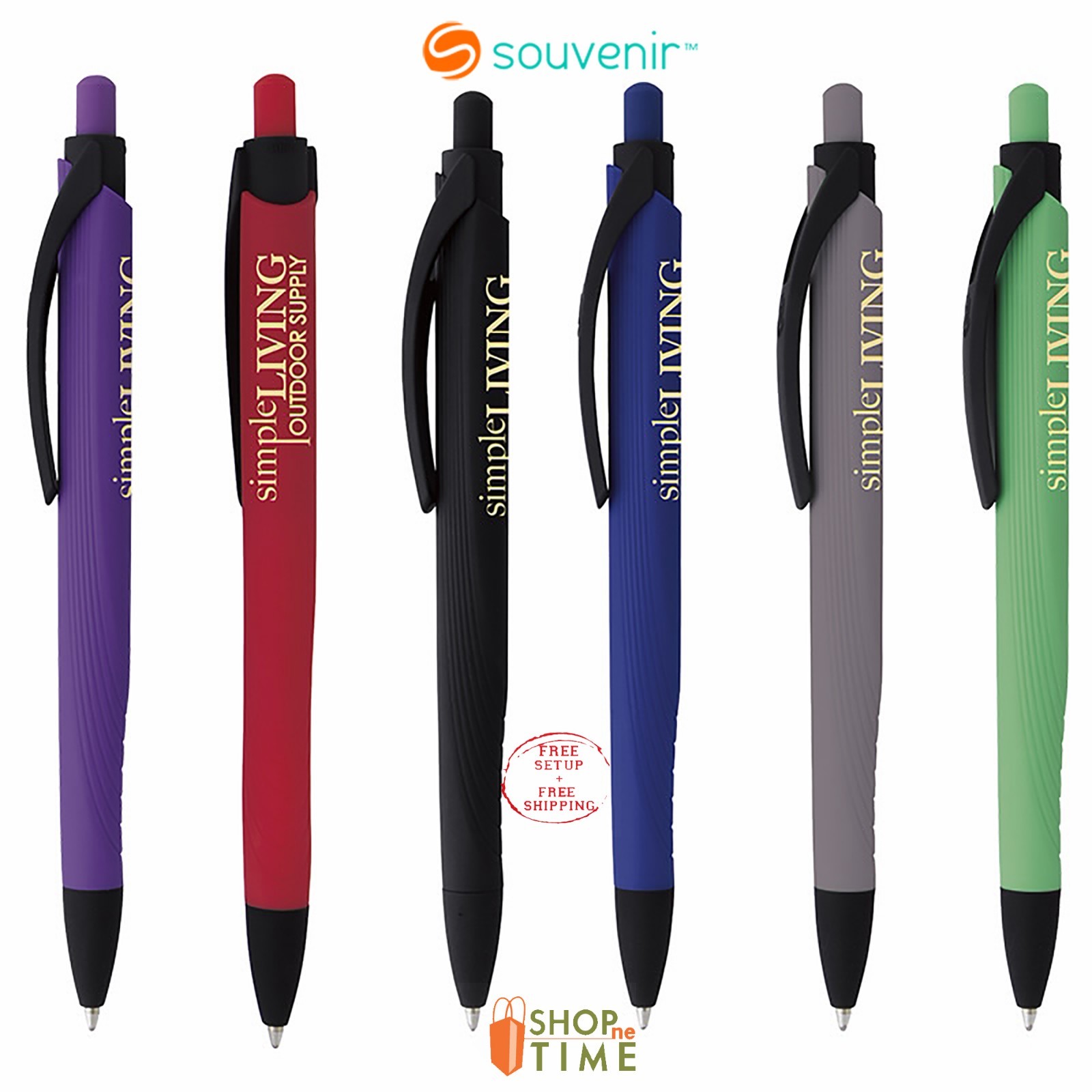Personalized Souvenir Electric Pen Printed W/ Logo + Text / Contact