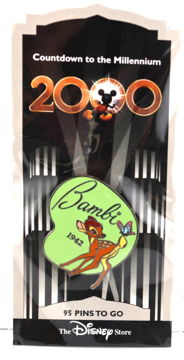 ディズニーストア　2000　カウントダウン　缶バッジ　缶バッジ用台紙 Disney Countdown 2000 BUDGE ミレニアム缶 【公式通販】