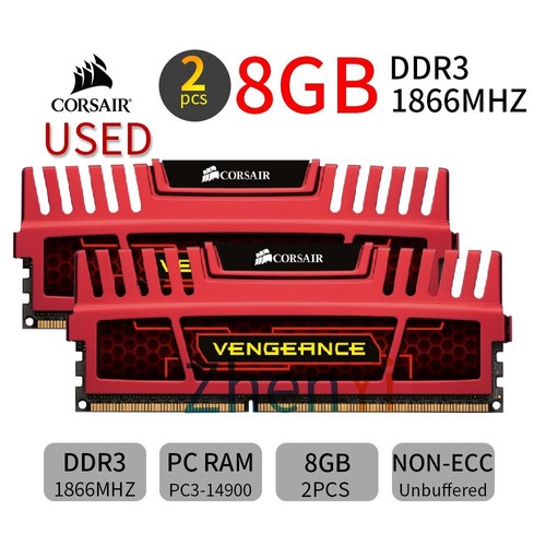 Corsair 16GB 2x 8GB DDR3 1866MHz PC3-14900 CMZ16GX3M2A1866C10R Desktop Memory BT