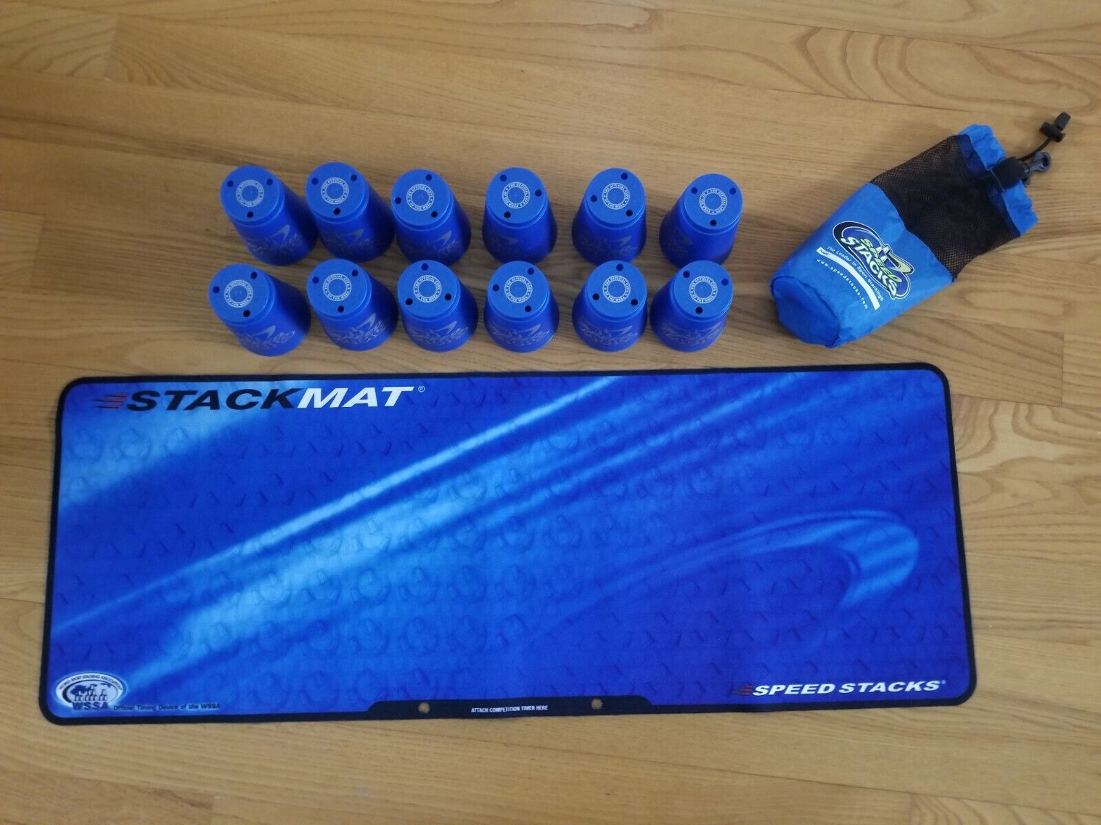 Speed Stacks Official Blue Stack Mat with 12 Cups