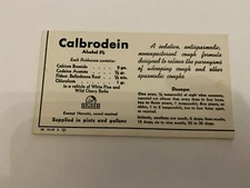 1938 The Upjohn Company Calbrodein Medicine Advertising Ink Blotter