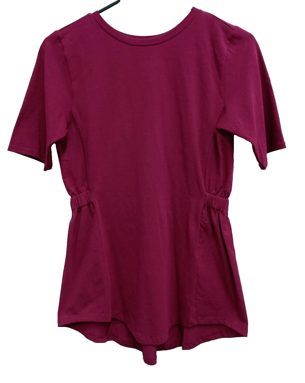 Regular Size XS Cotton Solid Tops for Women