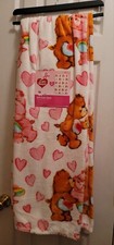 Care Bears Valentines Day Hearts Plush Throw Blanket 50x70 Inches NEW 2024