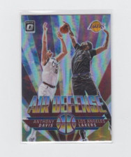 2021-22 Donruss Optic Anthony Davis Air Defense Holo Prizm No. 2 Lakers 
