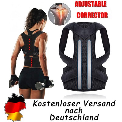 Einstellbare Haltung Korrektor Low Back Support Schultergurt für Männer Frauen