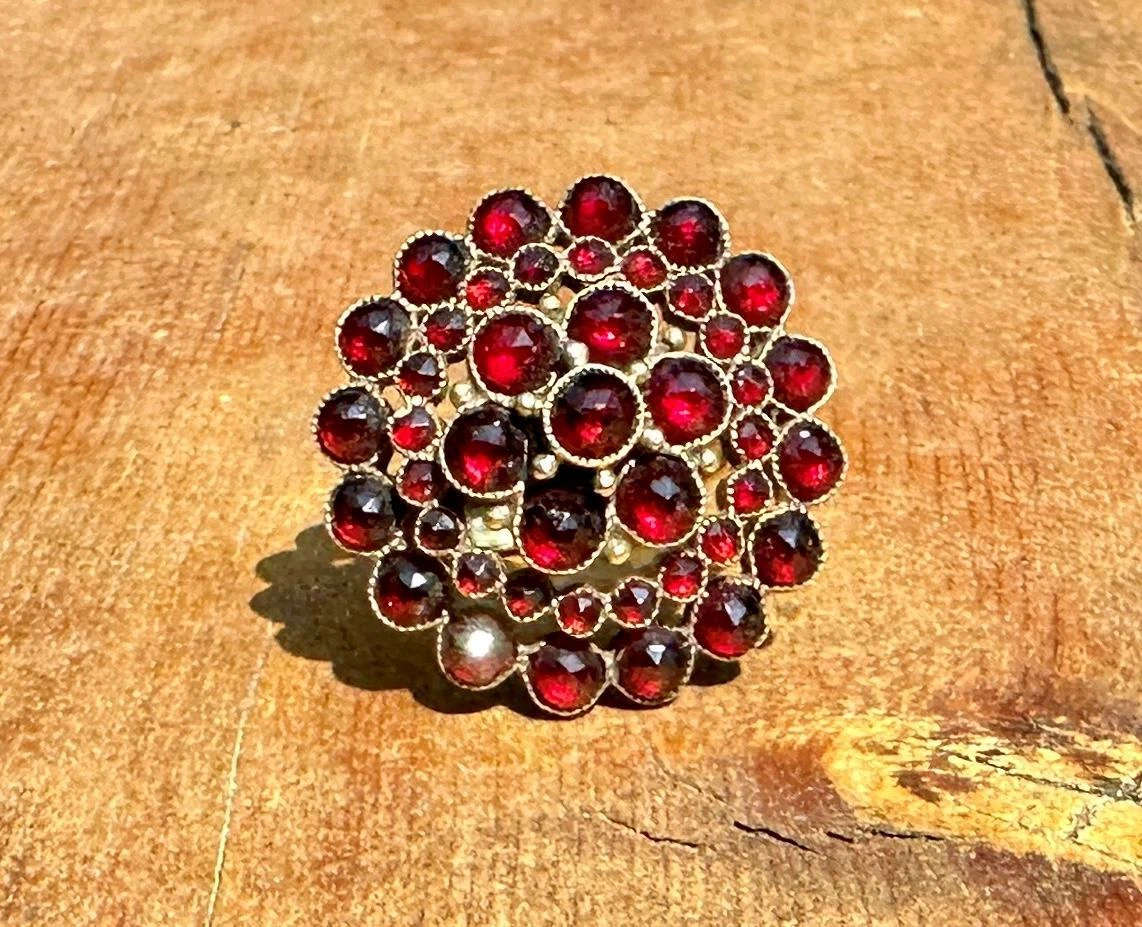 Bohemian garnet hotsell ring