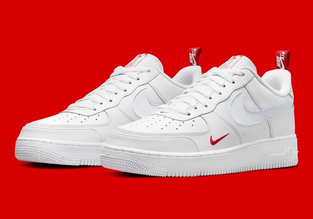 Size 14 - Nike Air Force 1 Low Cut Out Swoosh - White for sale online | eBay