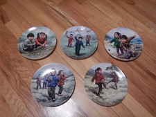 Imperial Jingdezhen republic of china porcelain signed plates set of 5 PCs