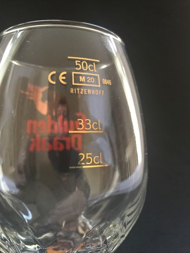 Gulden Draak Big Egg 50cl Nucleated Belgian Beer Glass Brand New Craft Ale Bar - Picture 4 of 8