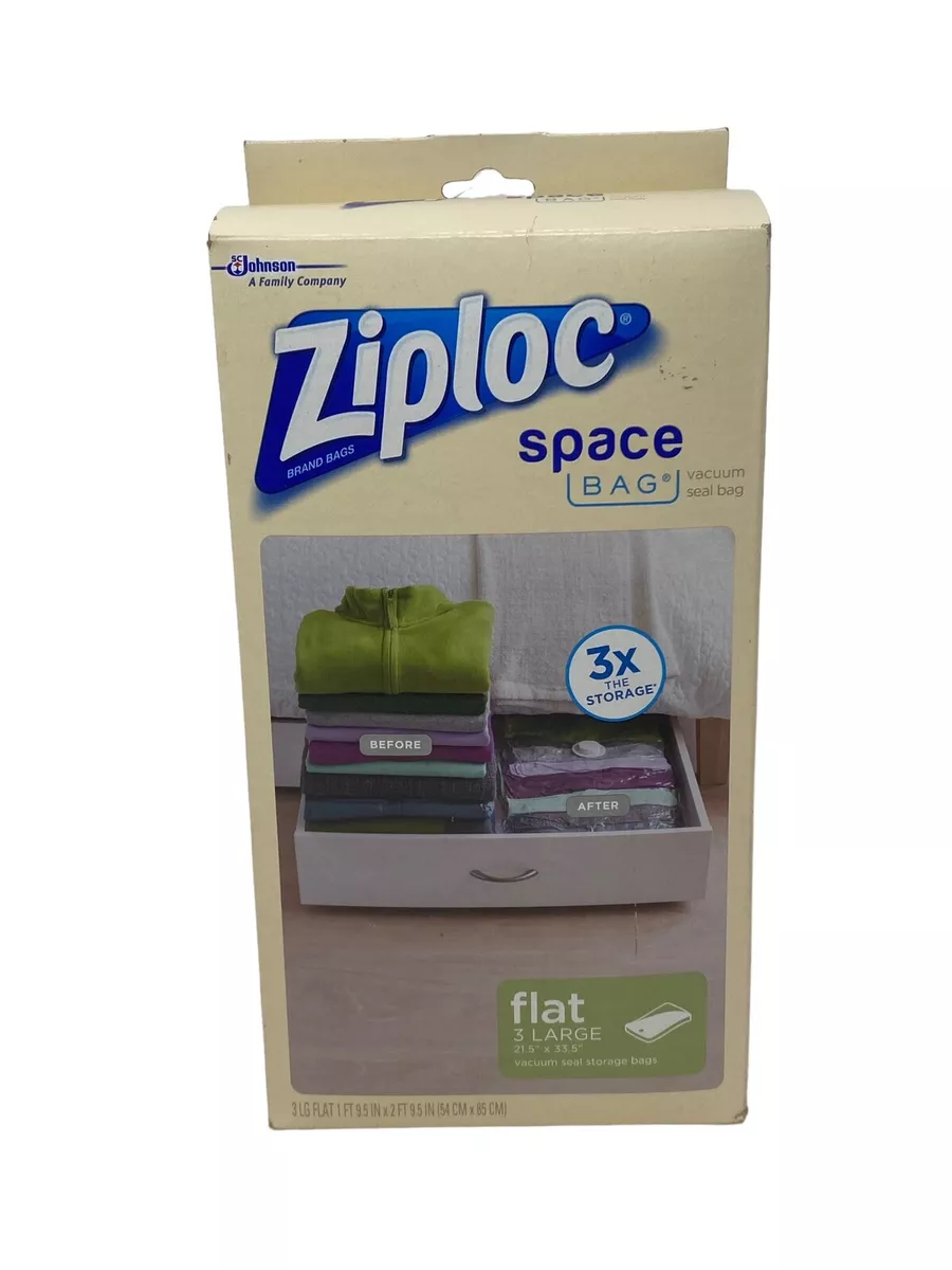 Ziploc Space Bags, Jumbo Flat, 4 ct 