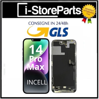 DISPLAY LCD TOUCH INCELL PER APPLE IPHONE 14 PRO MAX 90Hz SCHERMO PARI ORIGINALE