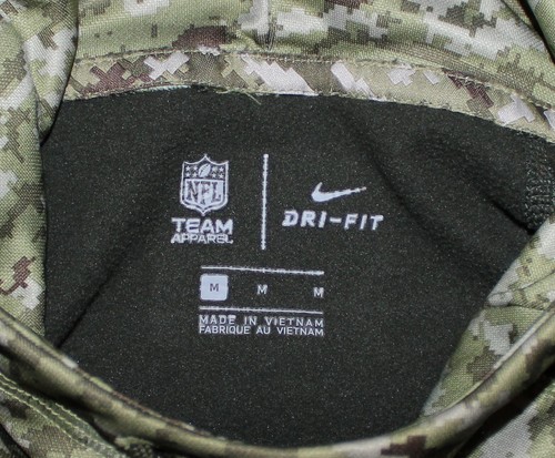 NIKE WOMEN'S SALUTE SERVICE OAKLAND RAIDERS FOOTBALL Vegas Therma Camo M Hoodie - Picture 6 of 8