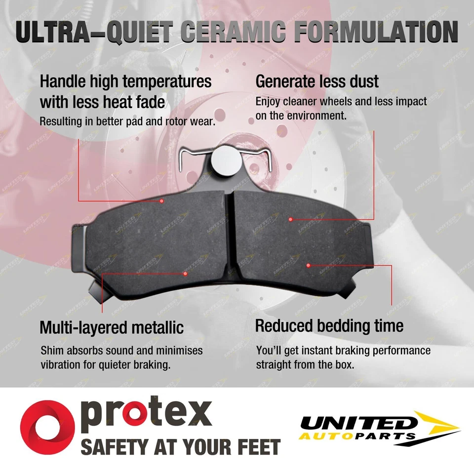Front + Rear Ultra Brake Pads for Mitsubishi Magna Verada TF TG TH TI TJ TL TW - image 2 of 2