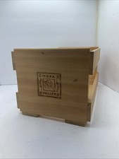 Napa Valley Box Company Vintage Wooden CD Storage Crate 10" Holds Approx 20 CDS
