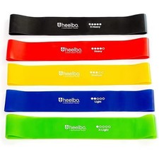Resistance Bands Set 5 Levels Latex 200cm Color Coded Fitness Workout