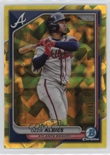 2024 Bowman Chrome Sapphire Edition Yellow 16/75 Ozzie Albies #81 10b5