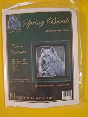 Kustom Krafts Counted Cross Stitch Kit ''Spring Break'' #GAW-001K