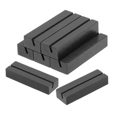 Wood Place Card Holder, 5Pcs Table Sign Number Holder Name Stands, Black