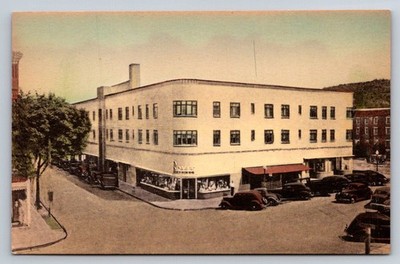 Royer Building Postcard Ephrata PA Main State Street Handcolored Albertype