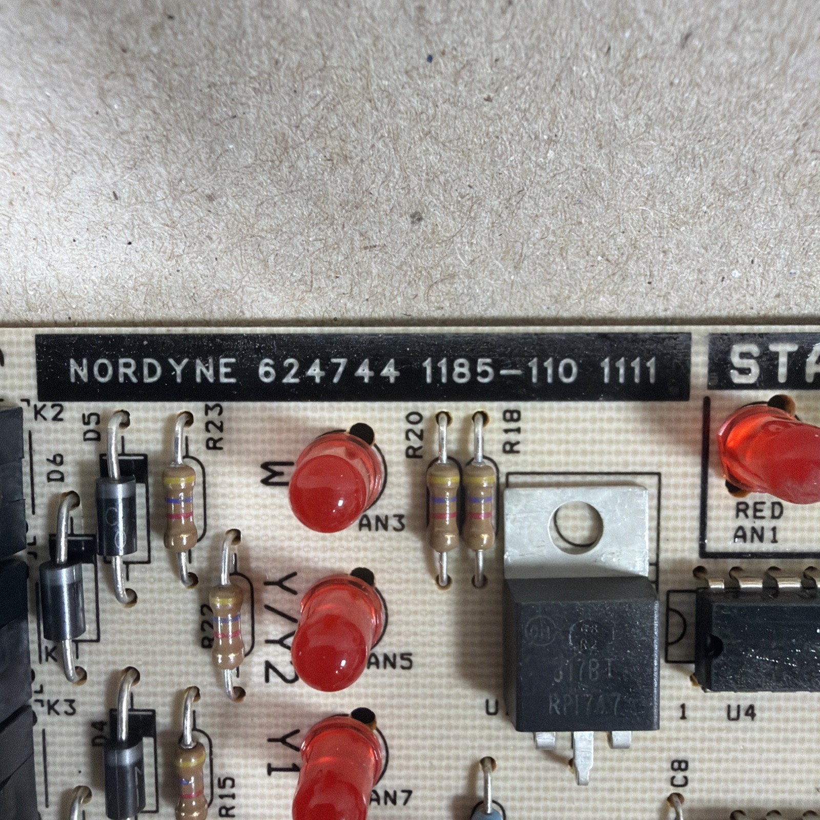 🔥 Nortek Nordyne Air Handler Control Board 624807 1185-120 1185-83-1002A (H32)