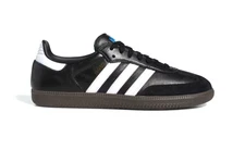 MENS ADIDAS SAMBA ADV BLACK WHITE CASUAL SNEAKERS SHOES