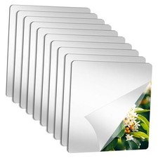 Full Length Wall Mounted Mirror Acrylic Flexible 11.8 X 11.8 inch X 10 pack