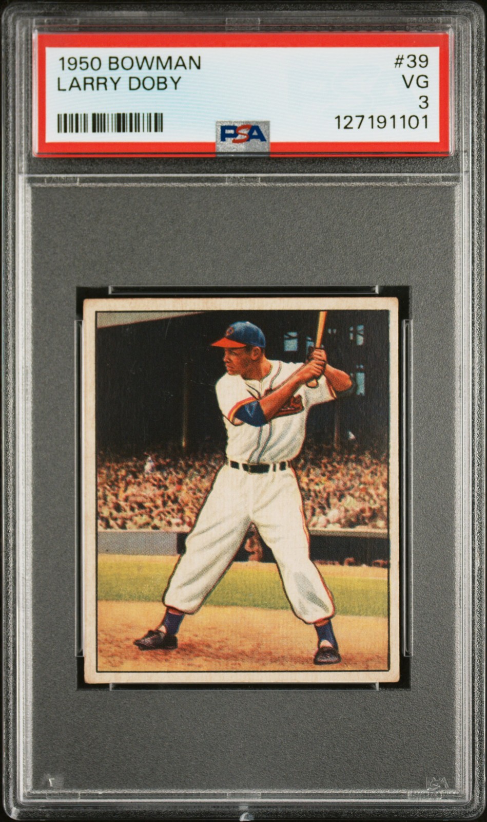 1950 Bowman Larry Doby PSA 3 VG #39 HOF Baseball Card
