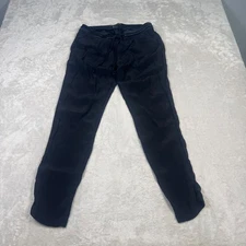 Sanctuary Clothing Black Drawstring Waist Viscose Ankle Pants Women's XS