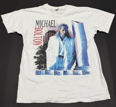 VTG Michael Bolton T Shirt 1991 Time, Love, & Tenderness Tour Sz L Single Stitch