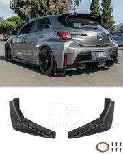 Pair Rear Apron Lip For 23-up Gr Corolla Gr Style Matte Black Spat Splitter Kit Pair Rear Apron Lip For 23-up Gr Corolla Gr Style Matte Black Spat Splitter Kit