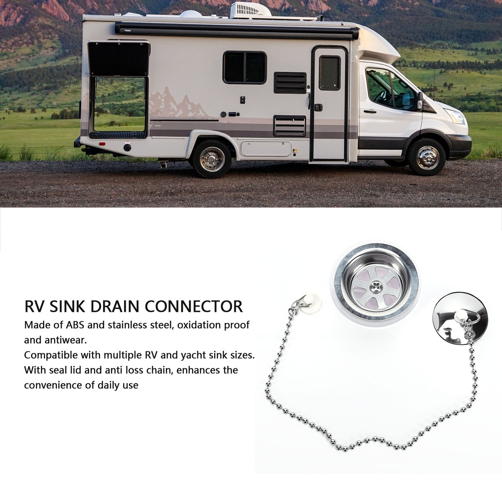 Leakproof RV Sink Drain Connector For Boats Yachts Recommended