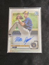 2020 Bowman Chrome - Mega Box Chrome Mojo Autographs Max Lazar #BCMA-ML (AU, RC)