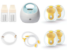 IN-BRA HANDS-FREE Spectra S1 Plus Breast Pump  2 SETS of Medela Collection Cups