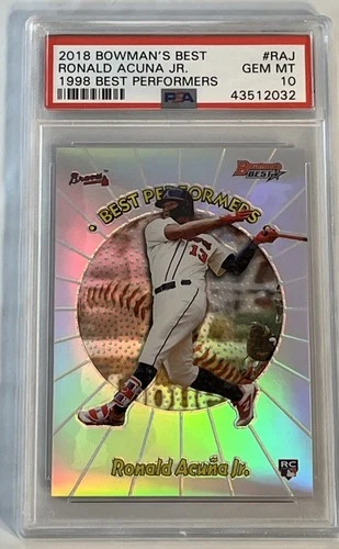 2018 Bowman's Best 1998 Performers Ronald Acuna Jr. Rookie PSA 10 Braves #RAJ