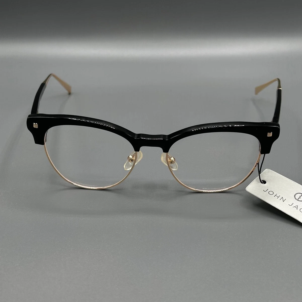 John Jacobs JJ E10245 C1 Glasses Frame 50-17-138 Black Gold