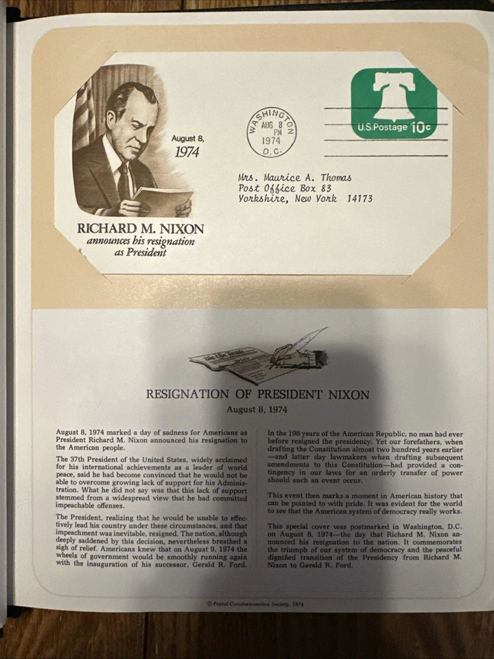 Postal Commemorative Society U. S. First Day Covers Hardcover Book With Stamps - Image 4 of 4