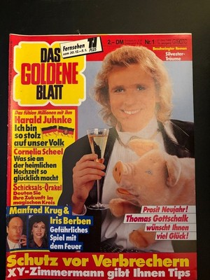 Das Goldene Blatt 27.12.1989 Thomas Gottschalk, Juhnke, Cornelia Scheel, Berben