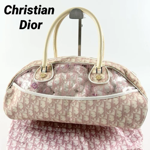 Sac fourre tout transparent Dior Trotter Boston vintage