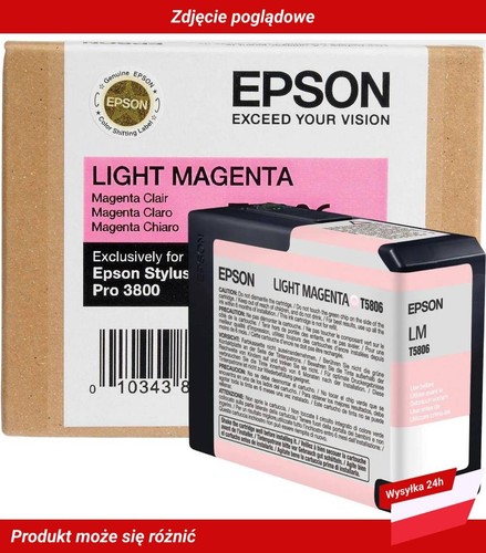 T580600 Epson Stylus Pro 3800 atrament Jasna Magenta - Photo 2/4