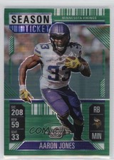 2024 Contenders Optic Season Ticket Green Pulsar Prizm 22/49 Aaron Jones 0lu0