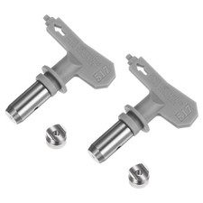 2 St&uuml;ck umkehrbare Spr&uuml;hspitzen f&uuml;r Airless-Spr&uuml;hger&auml;t 517 Farbspr&uuml;hd&uuml;se, grau