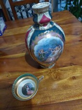 Antique Royal Vienna Porcelain Vase And Cup