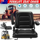 Tractor Seat Forklift Suspension Adjust Mower Backrest Truck Chair Universal AU
