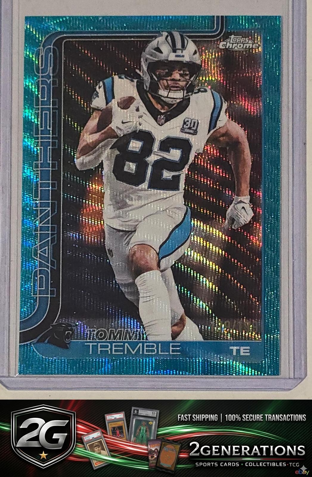 2025 Topps Chrome #44 Tommy Tremble Aqua Wave Refractor #/199