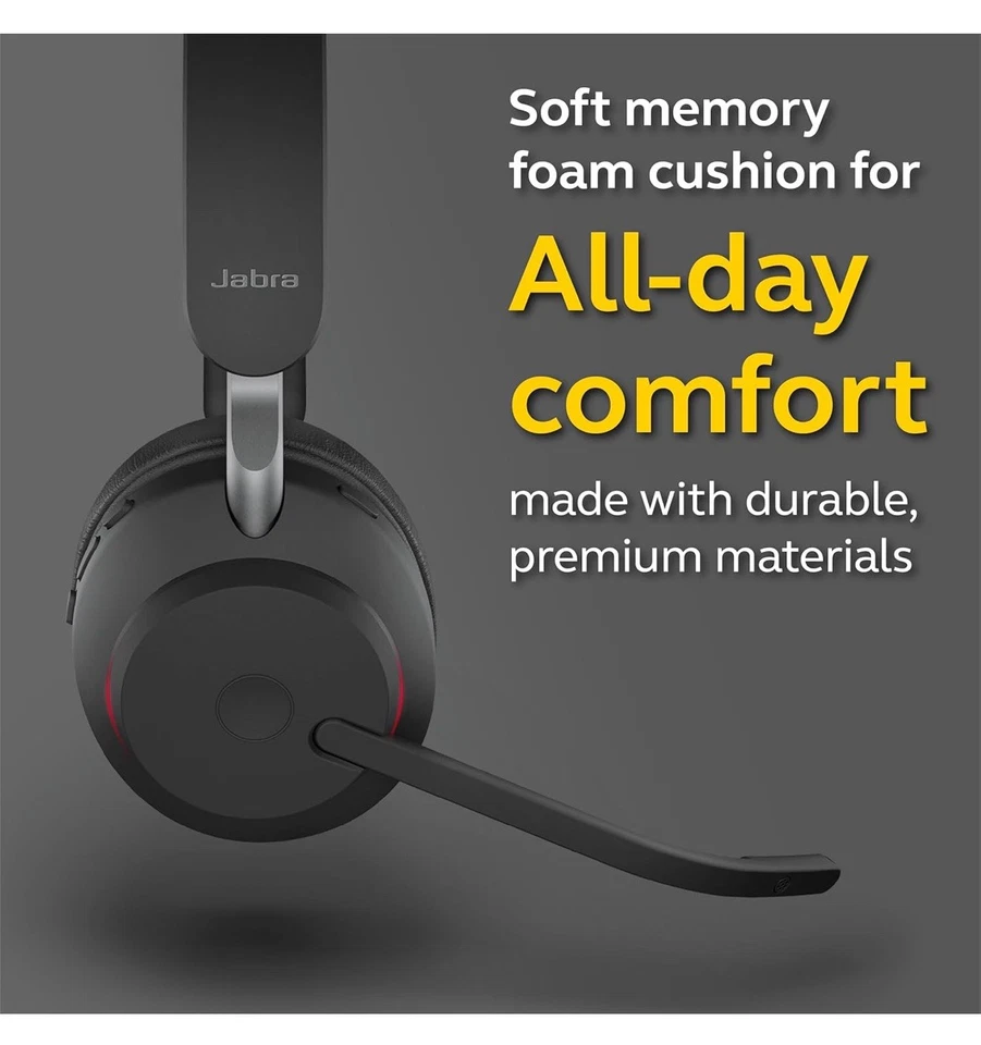 Auriculares inalámbricos mono Jabra Evolve2 65 (MS Teams, USB-A) Foto 2 de 4