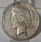 1926-S Peace Silver $1 VF Details cleaned; Jan.2nd Silver$74.16, $1 Value $57.79